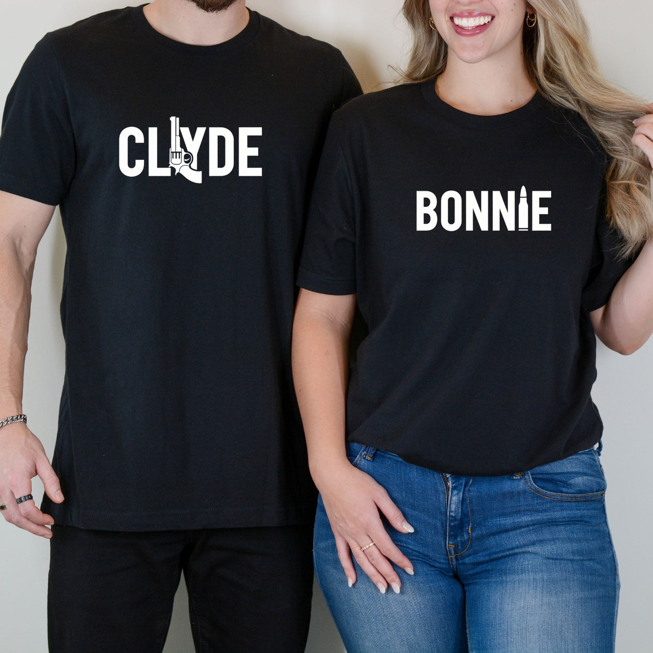 Bonnie and Clyde Matching T-Shirts For Couples