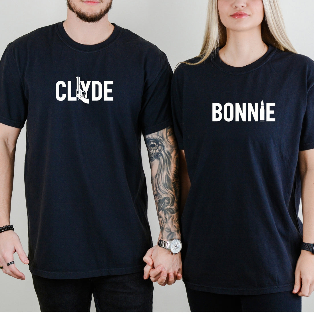 Bonnie and Clyde Matching T-Shirts For Couples