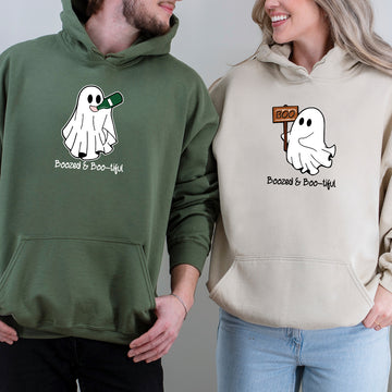 Boo Buddies Ghost Matching Hoodies For Couples
