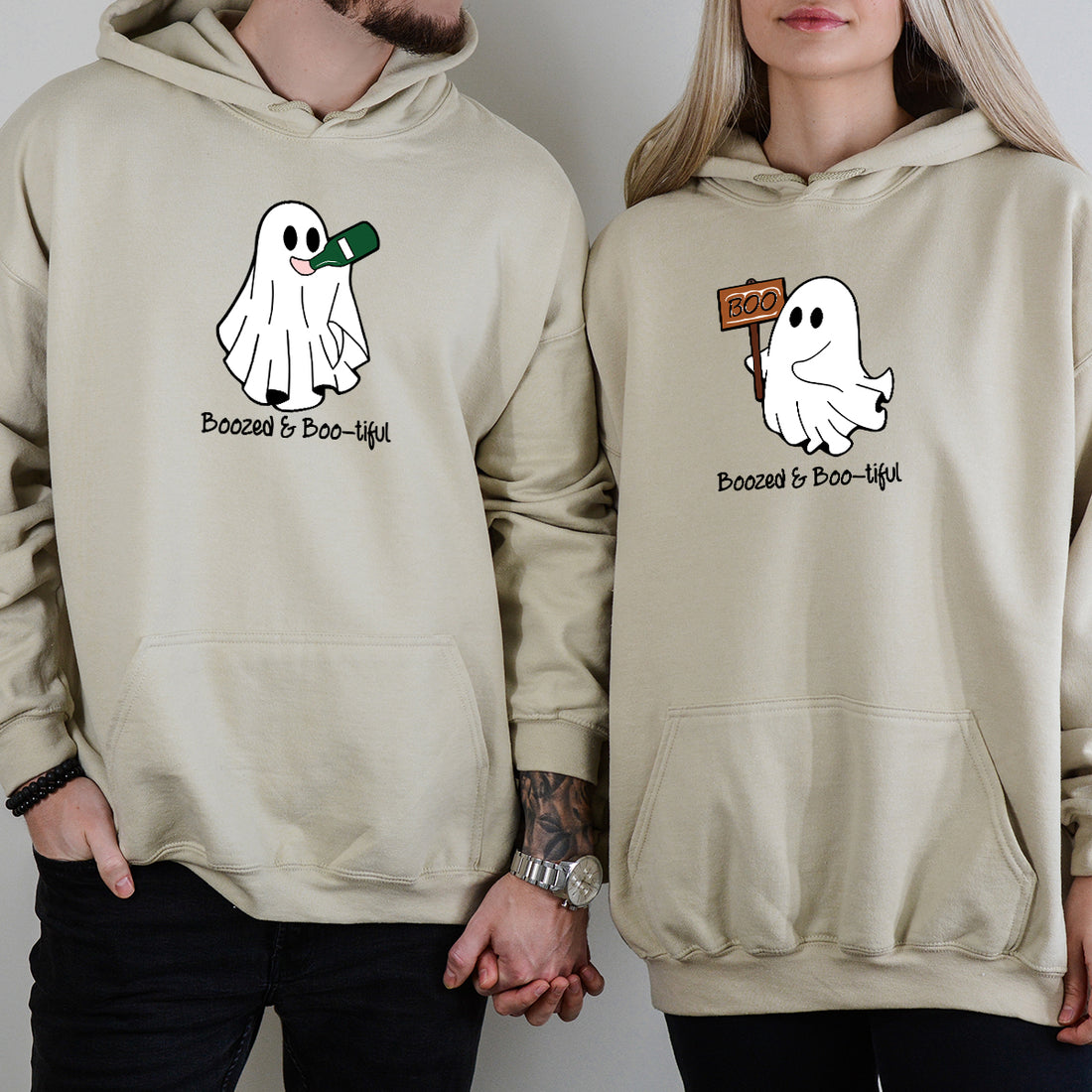 Boo Buddies Ghost Matching Hoodies For Couples
