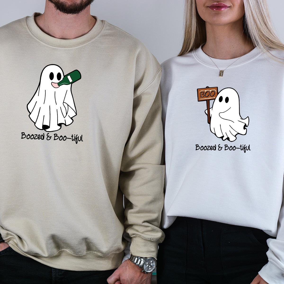 Boo Buddies Ghost Matching Hoodies For Couples