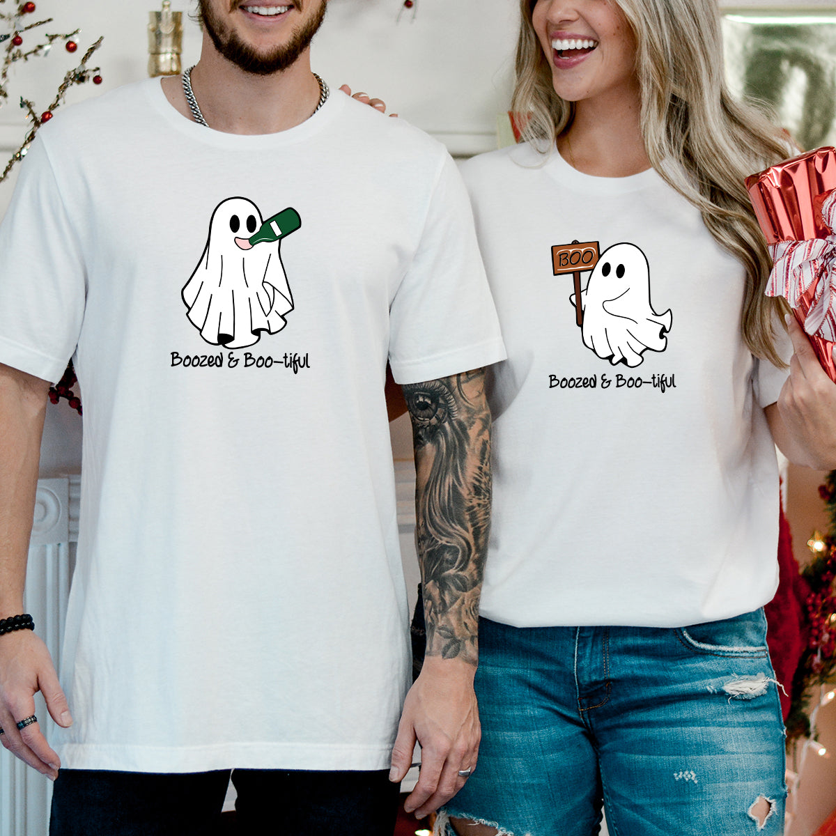 Boo Buddies Ghost Matching T-Shirts For Couples