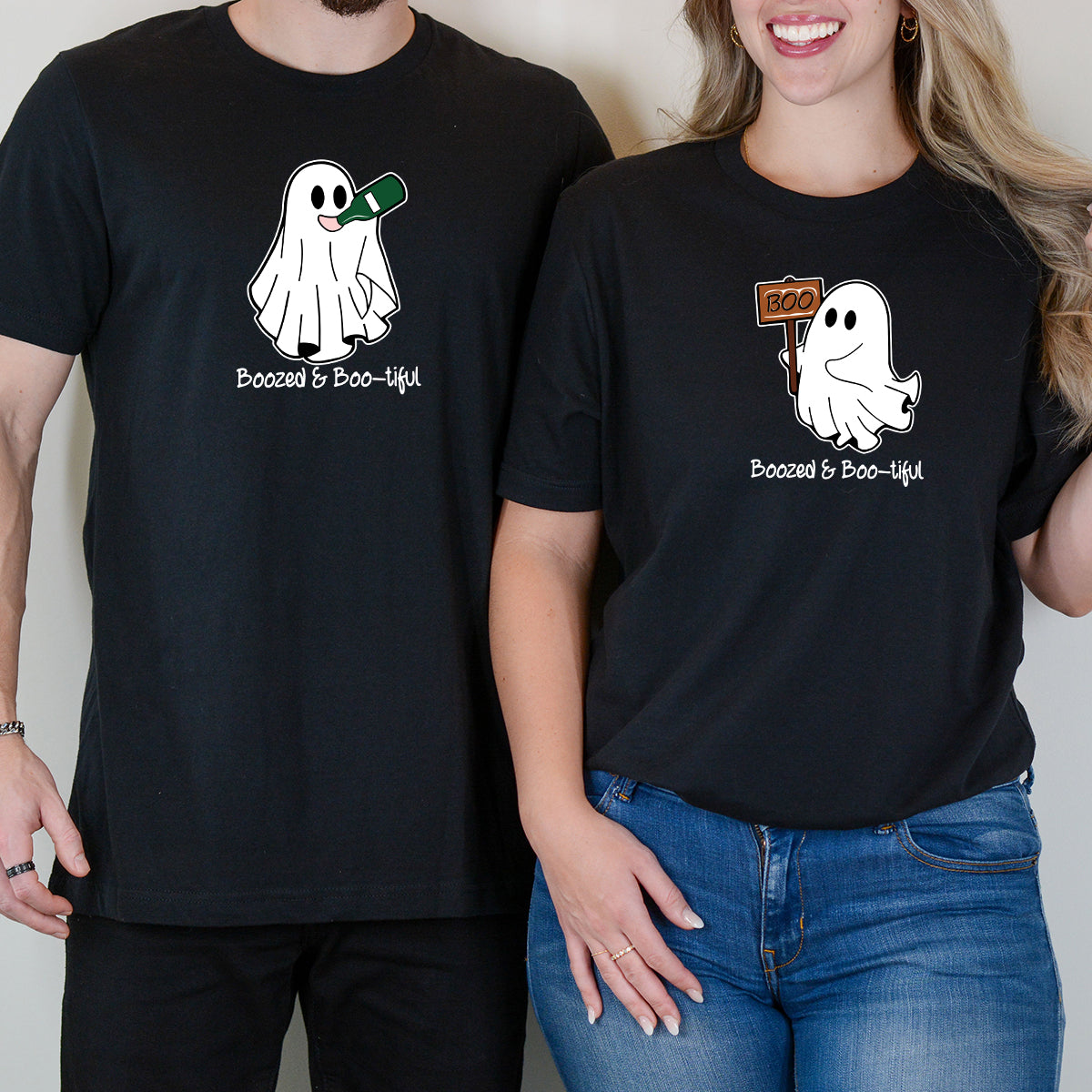 Boo Buddies Ghost Matching T-Shirts For Couples