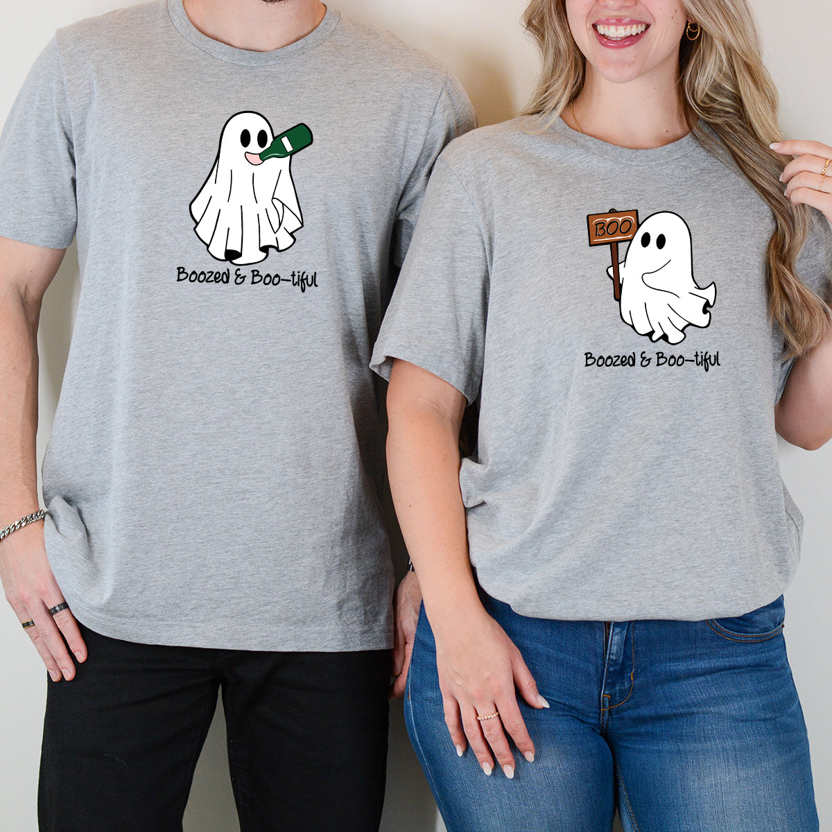 Boo Buddies Ghost Matching T-Shirts For Couples