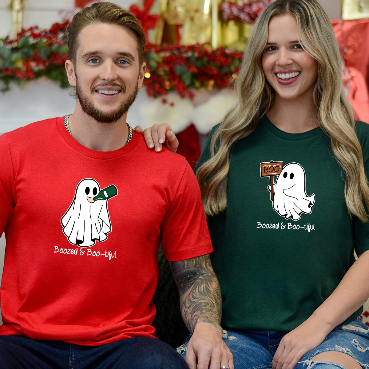 Boo Buddies Ghost Matching T-Shirts For Couples