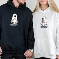 Book & Brew Ghost Matching Hoodies For Couples