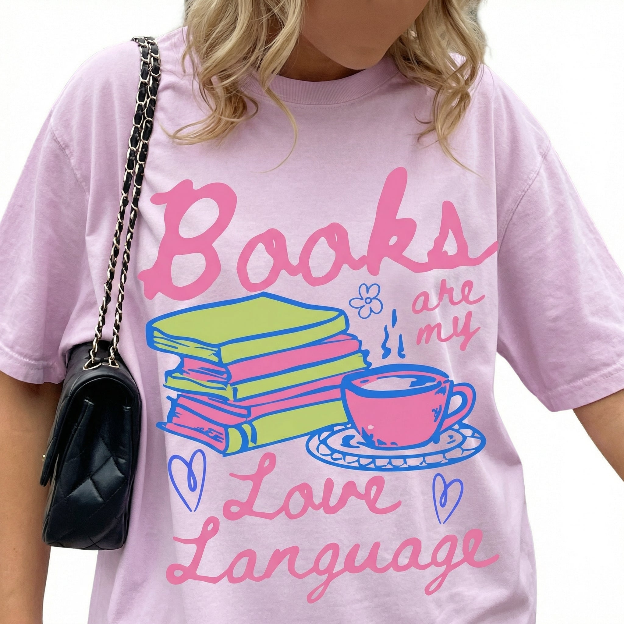 Books Are My Love Language Valentine T-Shirt – Book Lover Romance Reader Tee