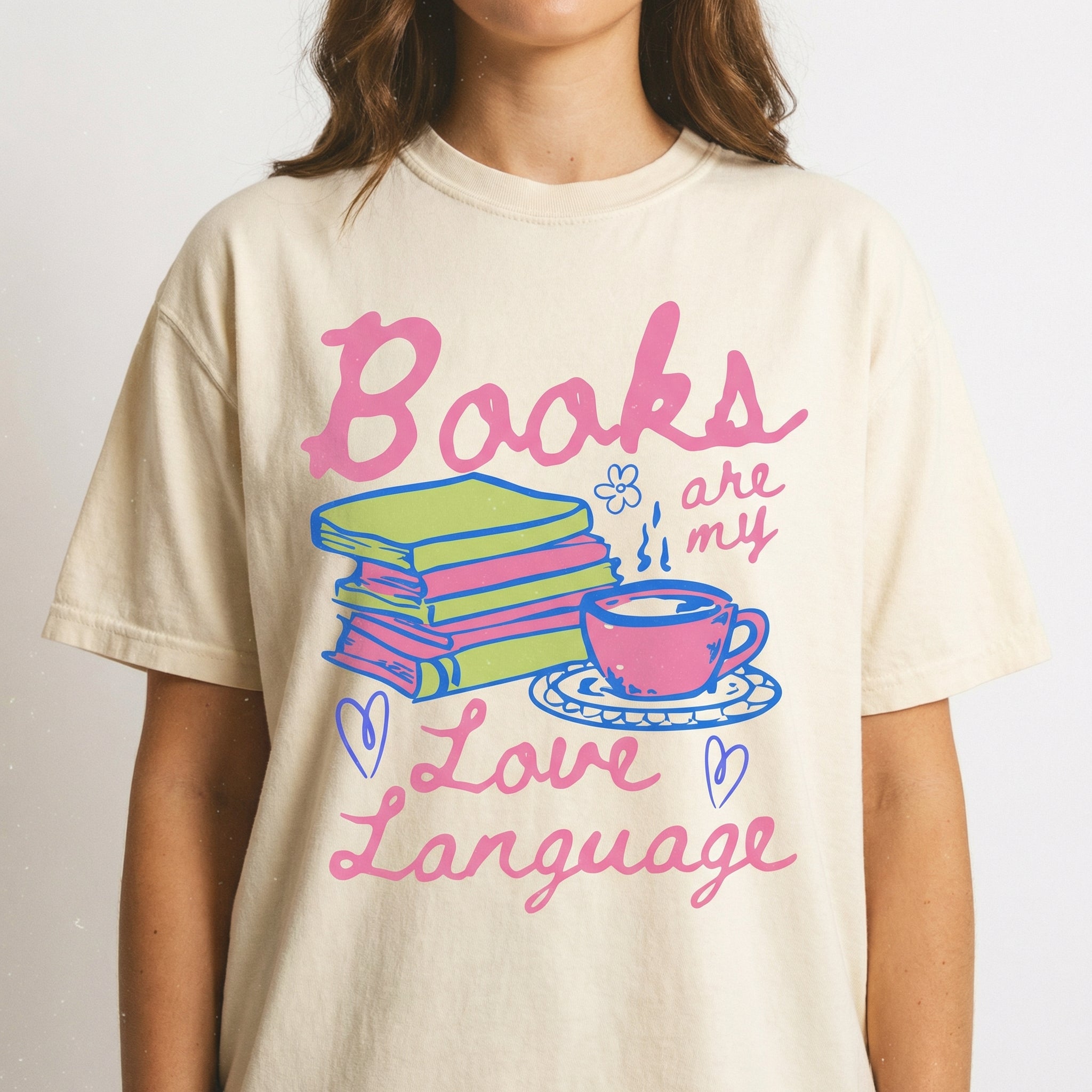 Books Are My Love Language Valentine T-Shirt – Book Lover Romance Reader Tee