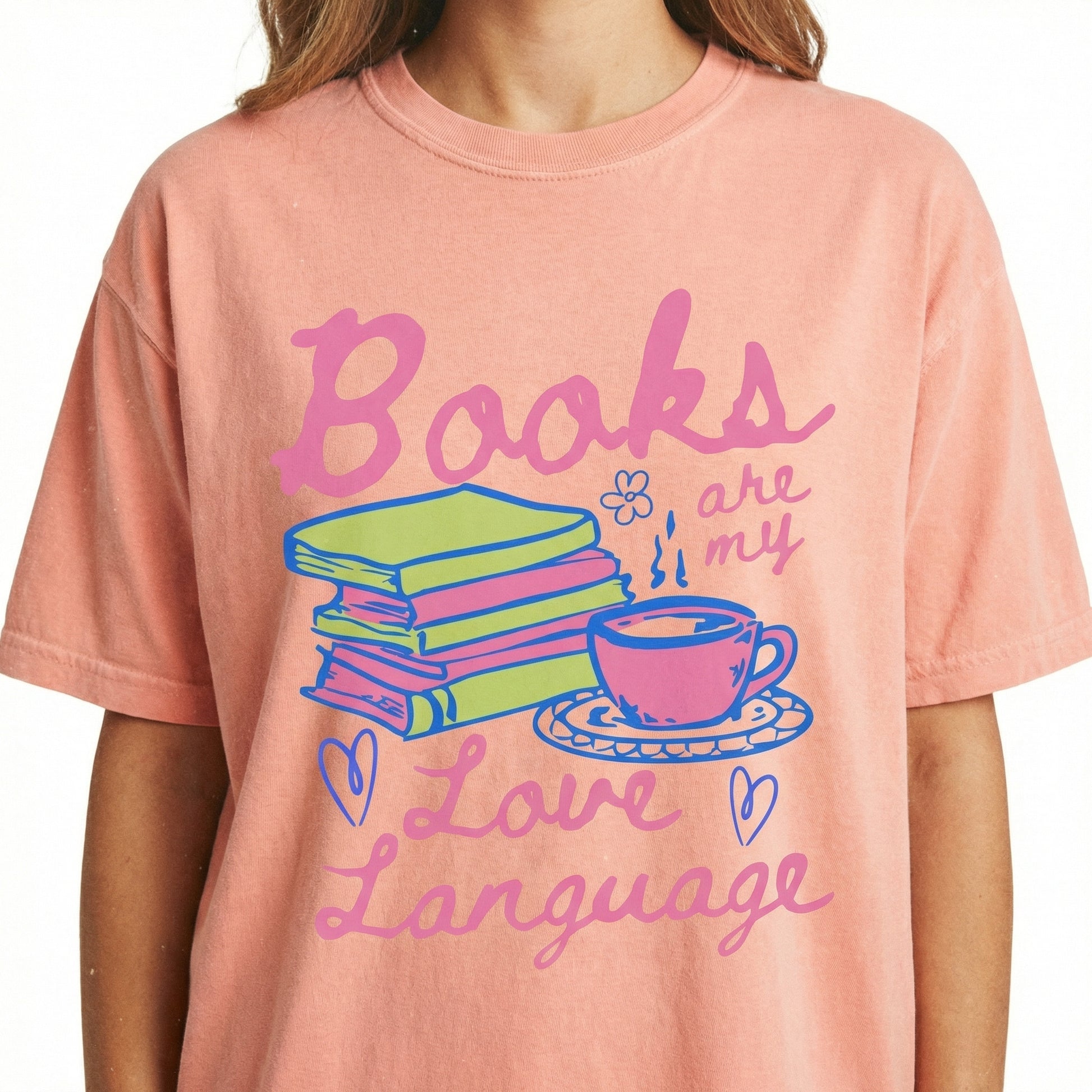 Books Are My Love Language Valentine T-Shirt – Book Lover Romance Reader Tee