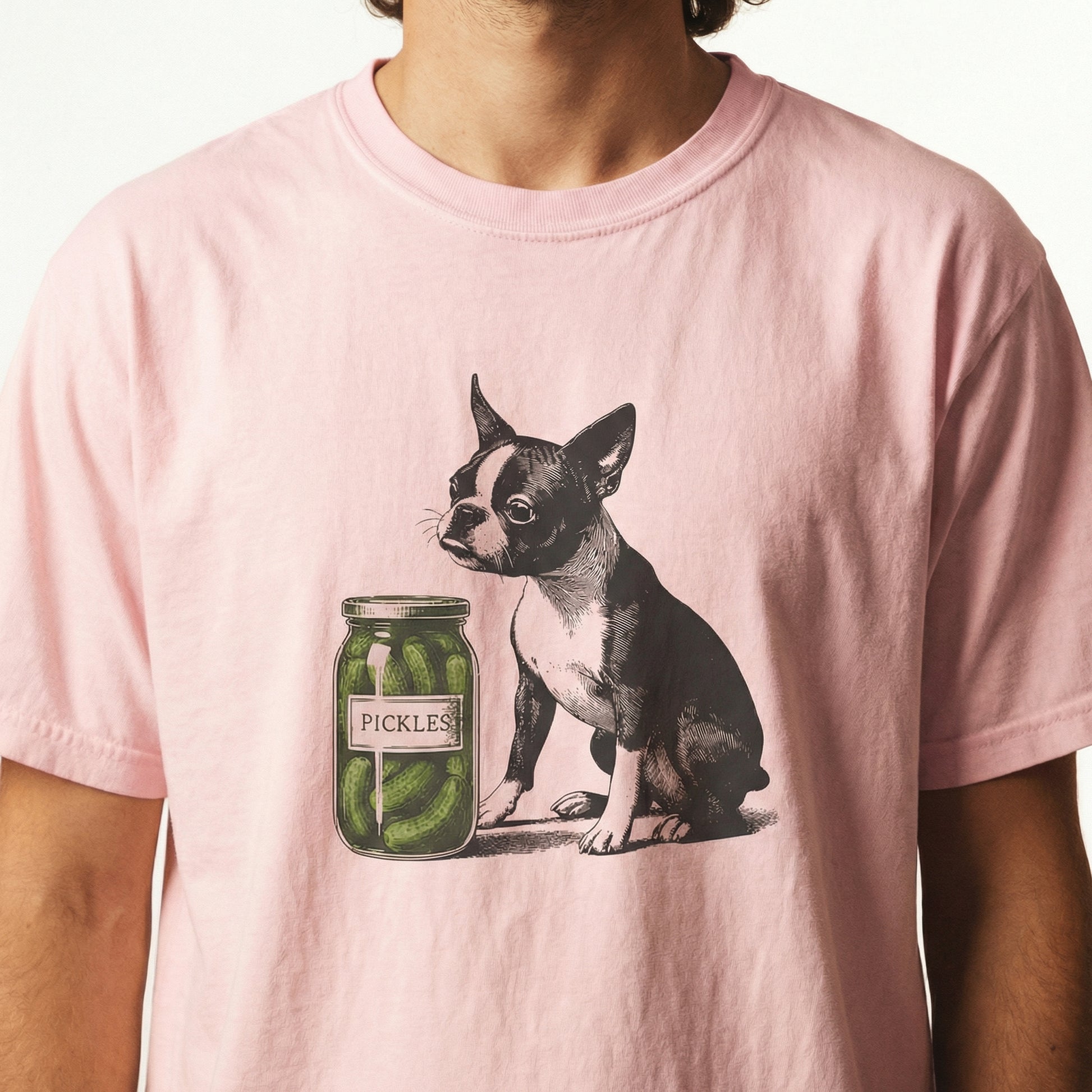 Boston Terrier Pickles T-Shirt – Adorable Dog Lover Gift for Men & Women