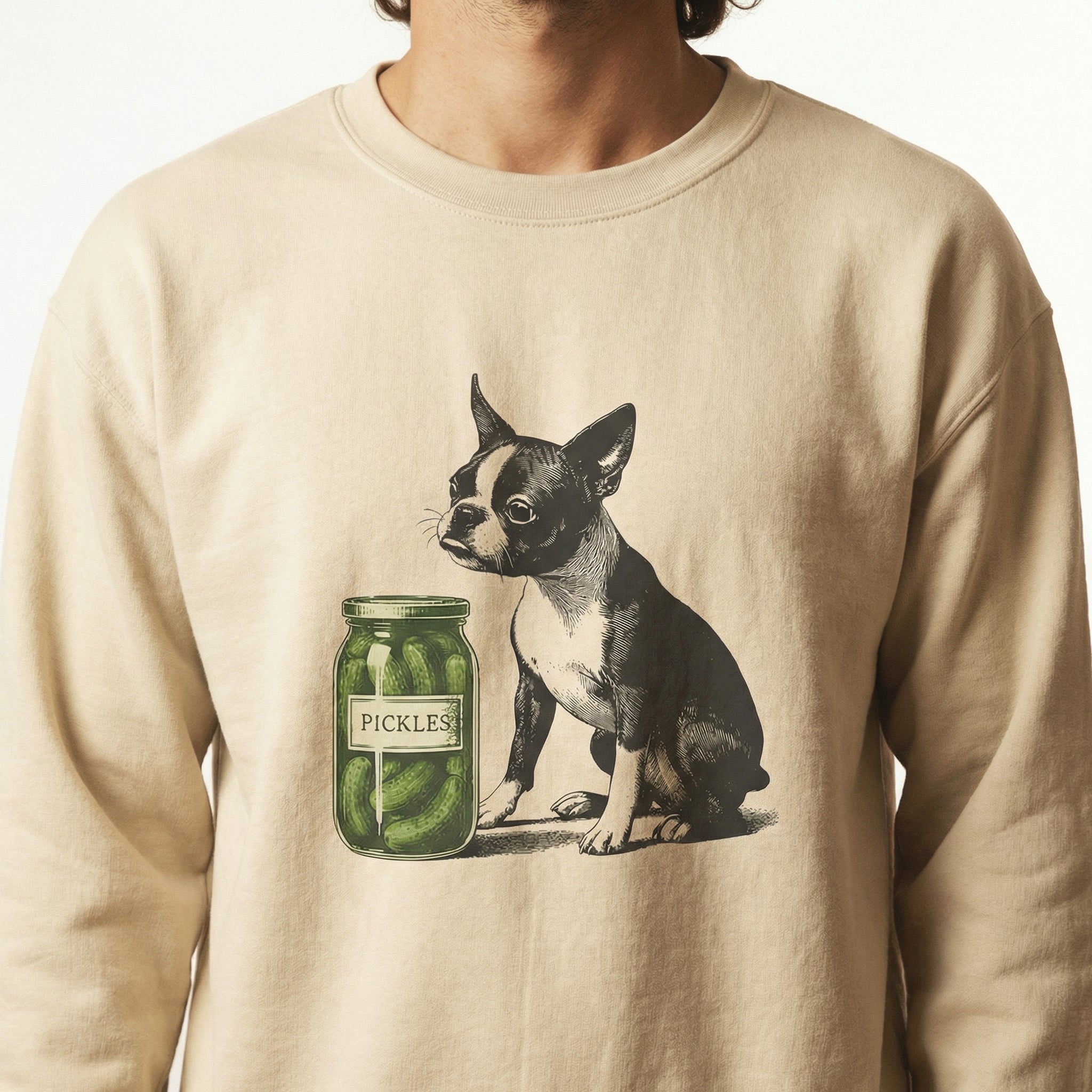 Boston Terrier Pickles T-Shirt – Adorable Dog Lover Gift for Men & Women