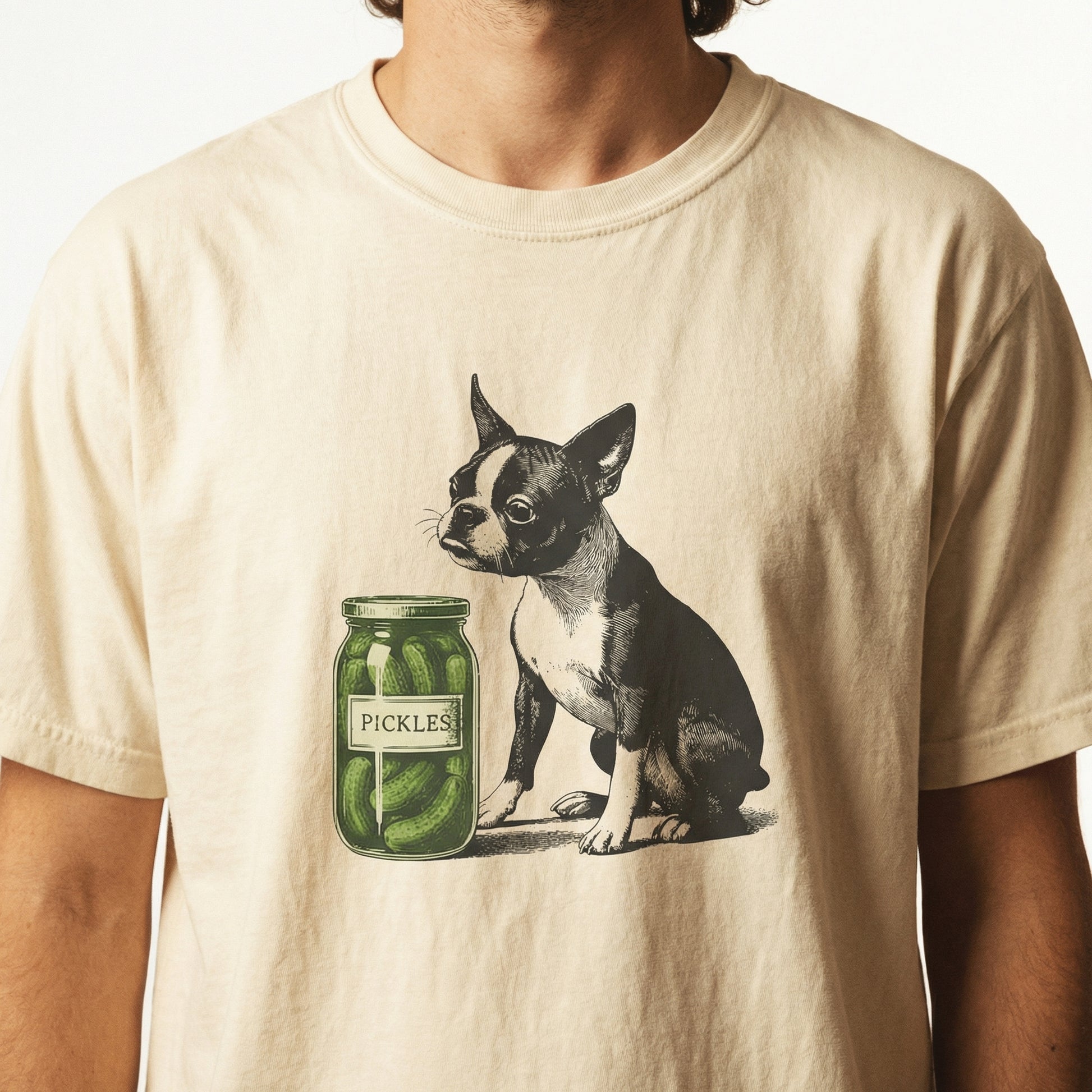 Boston Terrier Pickles T-Shirt – Adorable Dog Lover Gift for Men & Women