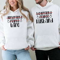 Boyfriend Girlfriend Fiance Wife Husband  Matching Hoodies For Couples