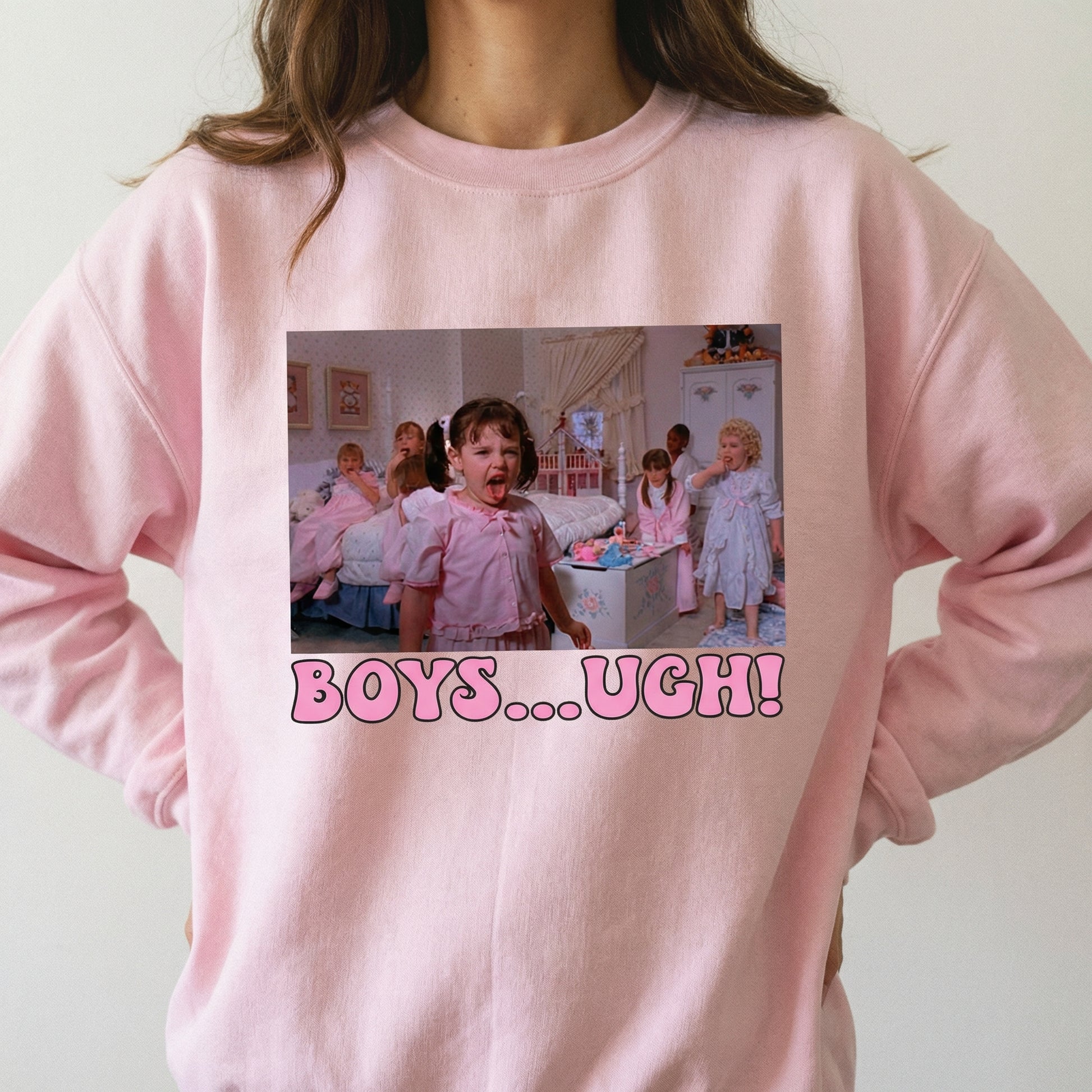 Boys… Ugh! Funny Valentine Graphic T-Shirt – Retro 90s Humor Tee