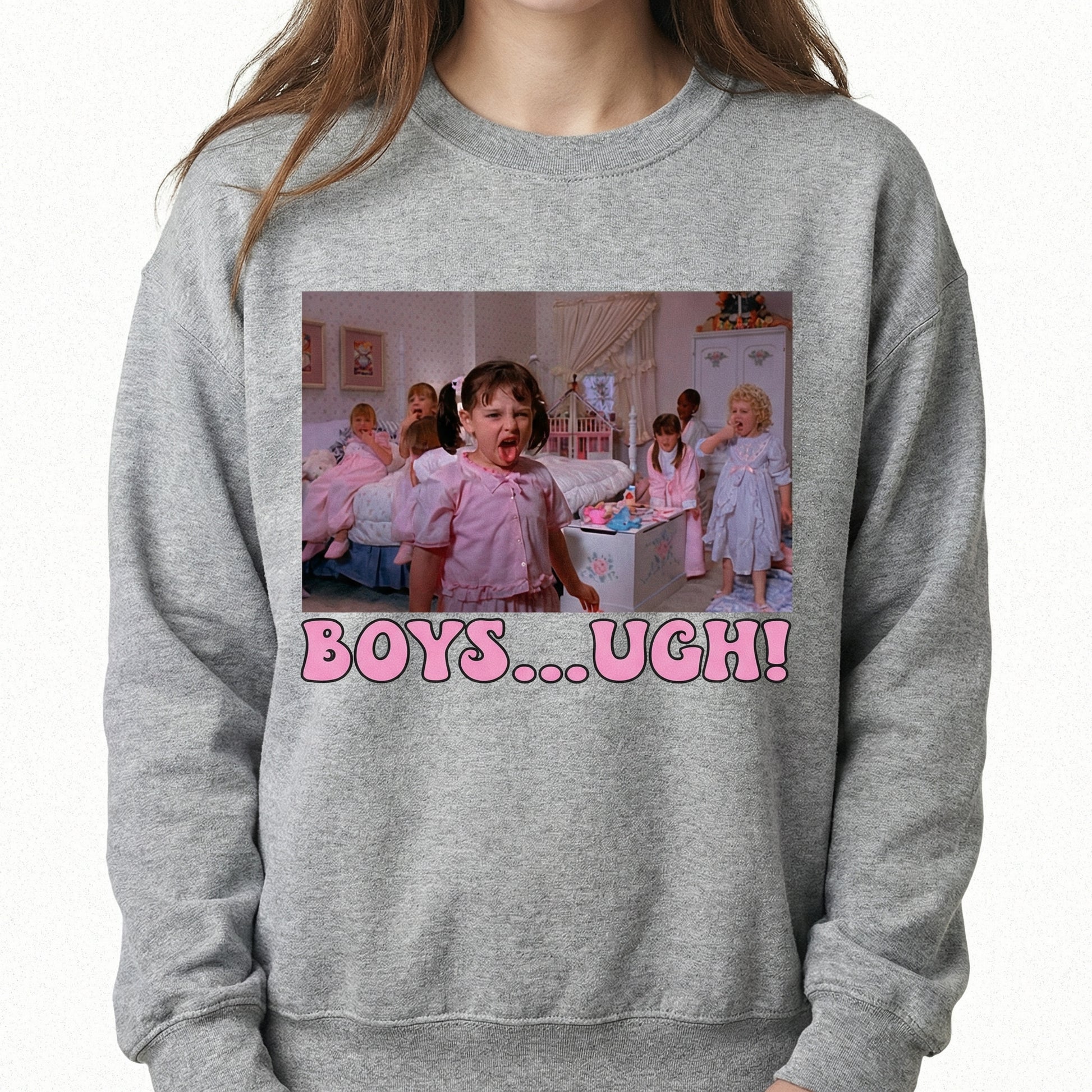 Boys… Ugh! Funny Valentine Graphic T-Shirt – Retro 90s Humor Tee