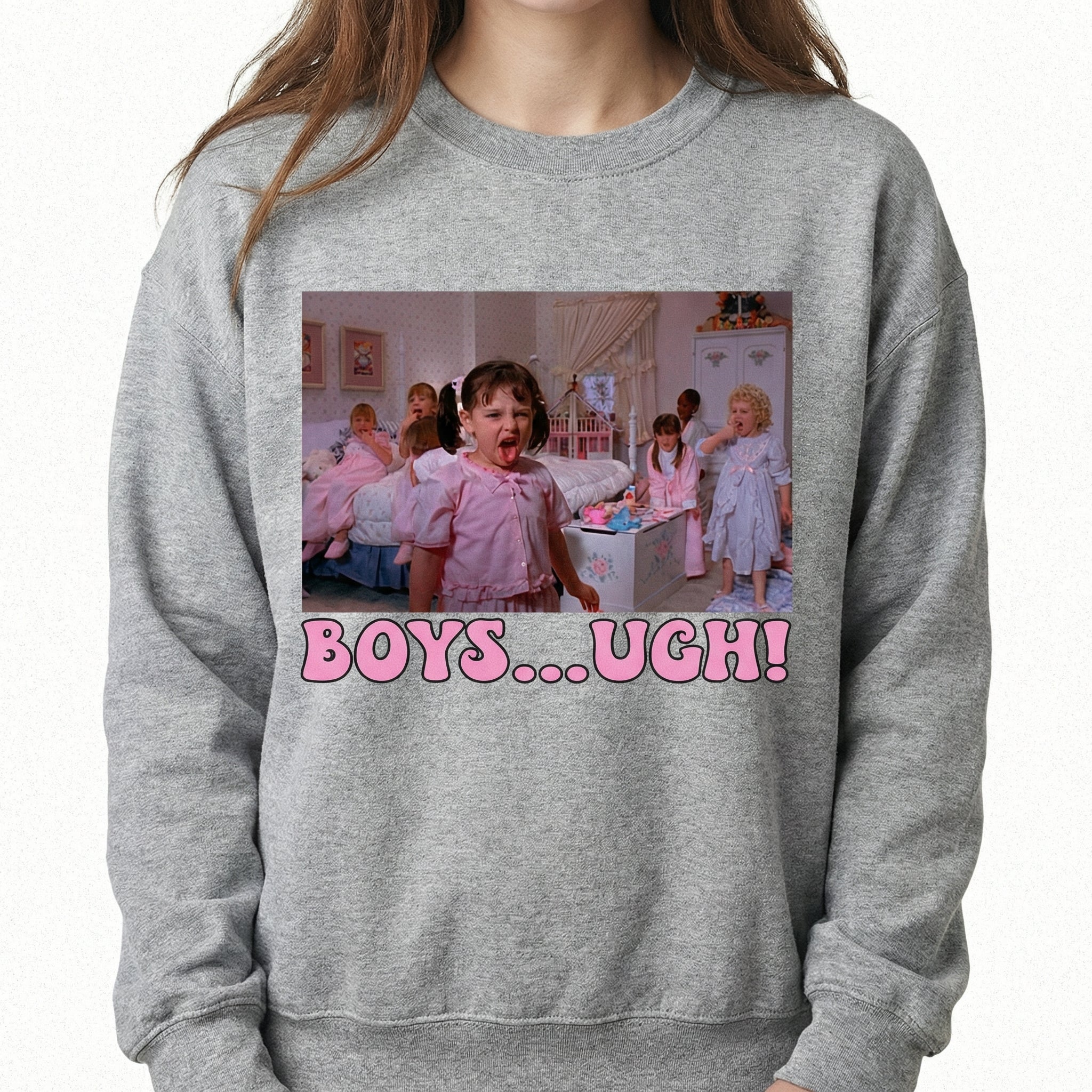 Boys… Ugh! Funny Valentine Graphic T-Shirt – Retro 90s Humor Tee