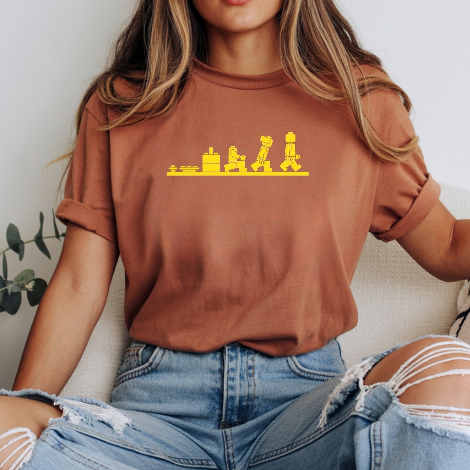 Bricks Evolution Shirt – Builder Humor Unisex Tee for Brick Fans