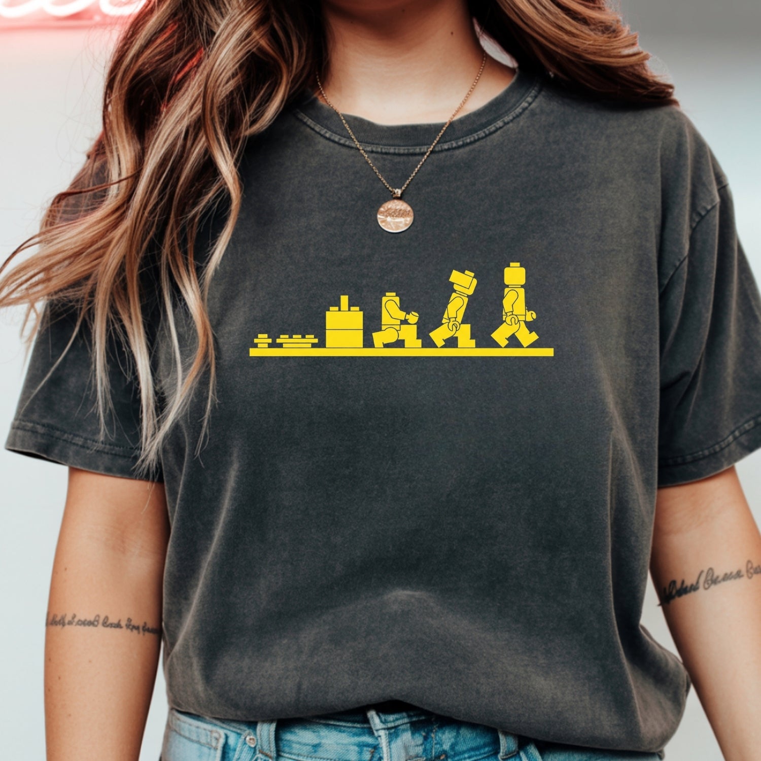 Bricks Evolution Shirt – Builder Humor Unisex Tee for Brick Fans