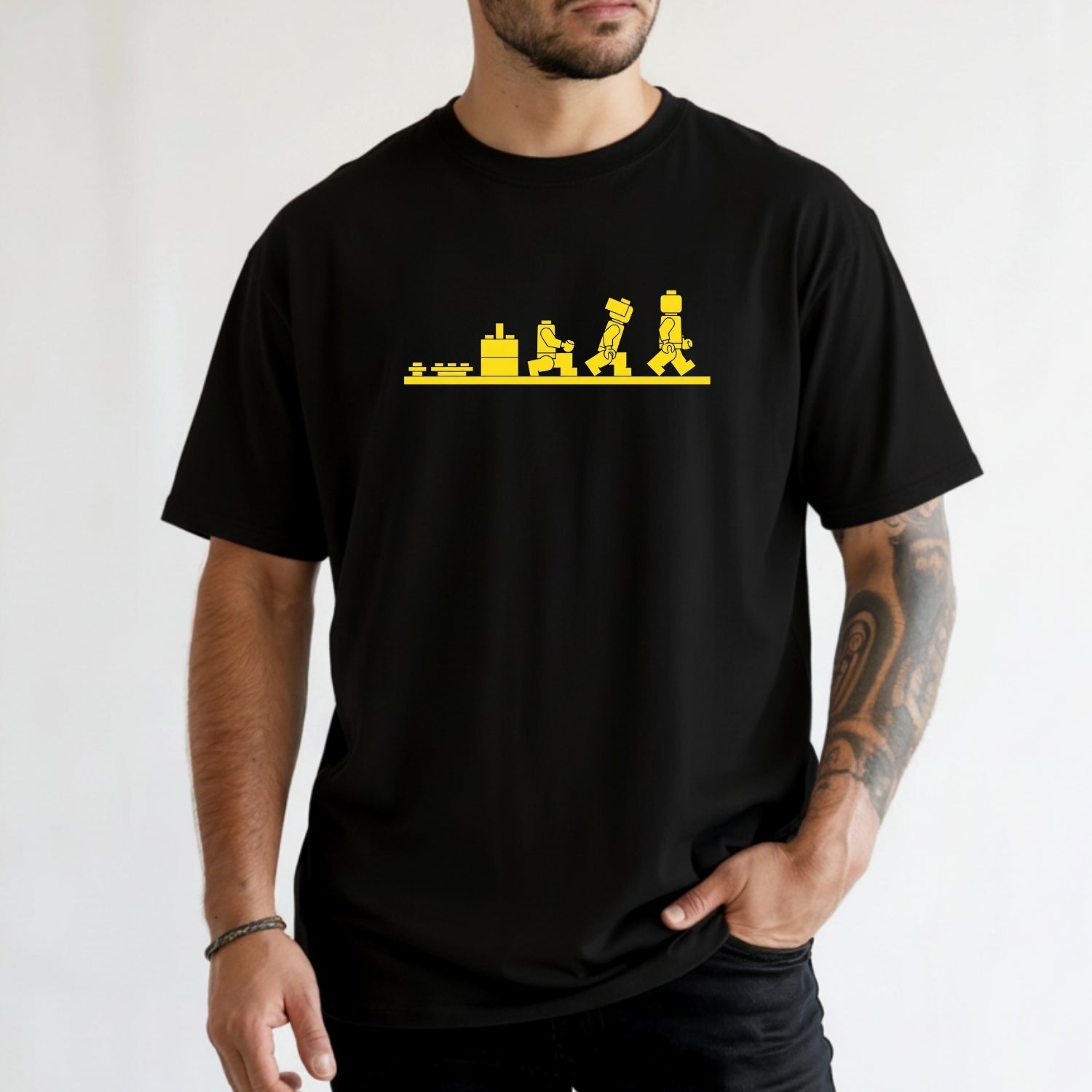 Bricks Evolution Shirt – Builder Humor Unisex Tee for Brick Fans