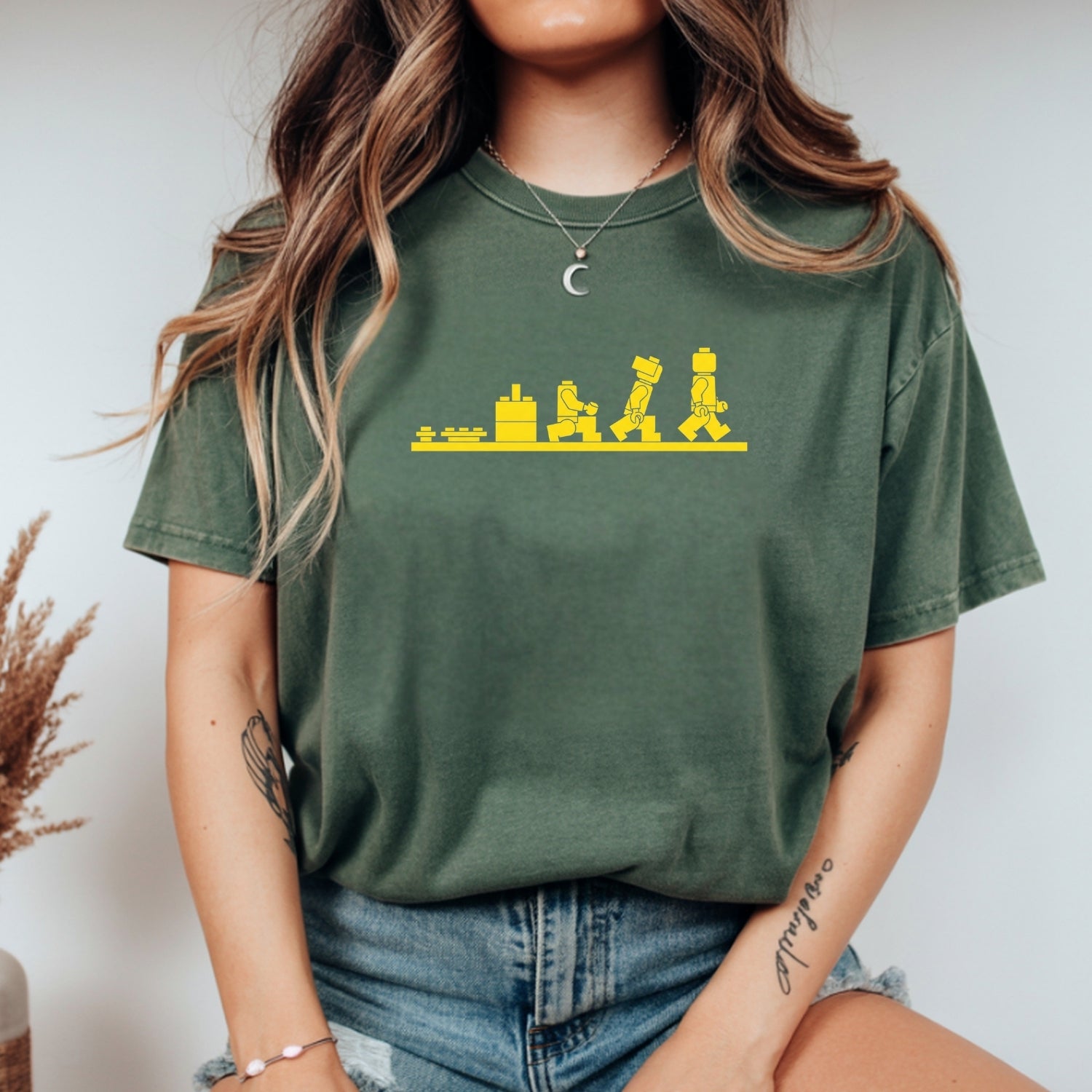 Bricks Evolution Shirt – Builder Humor Unisex Tee for Brick Fans