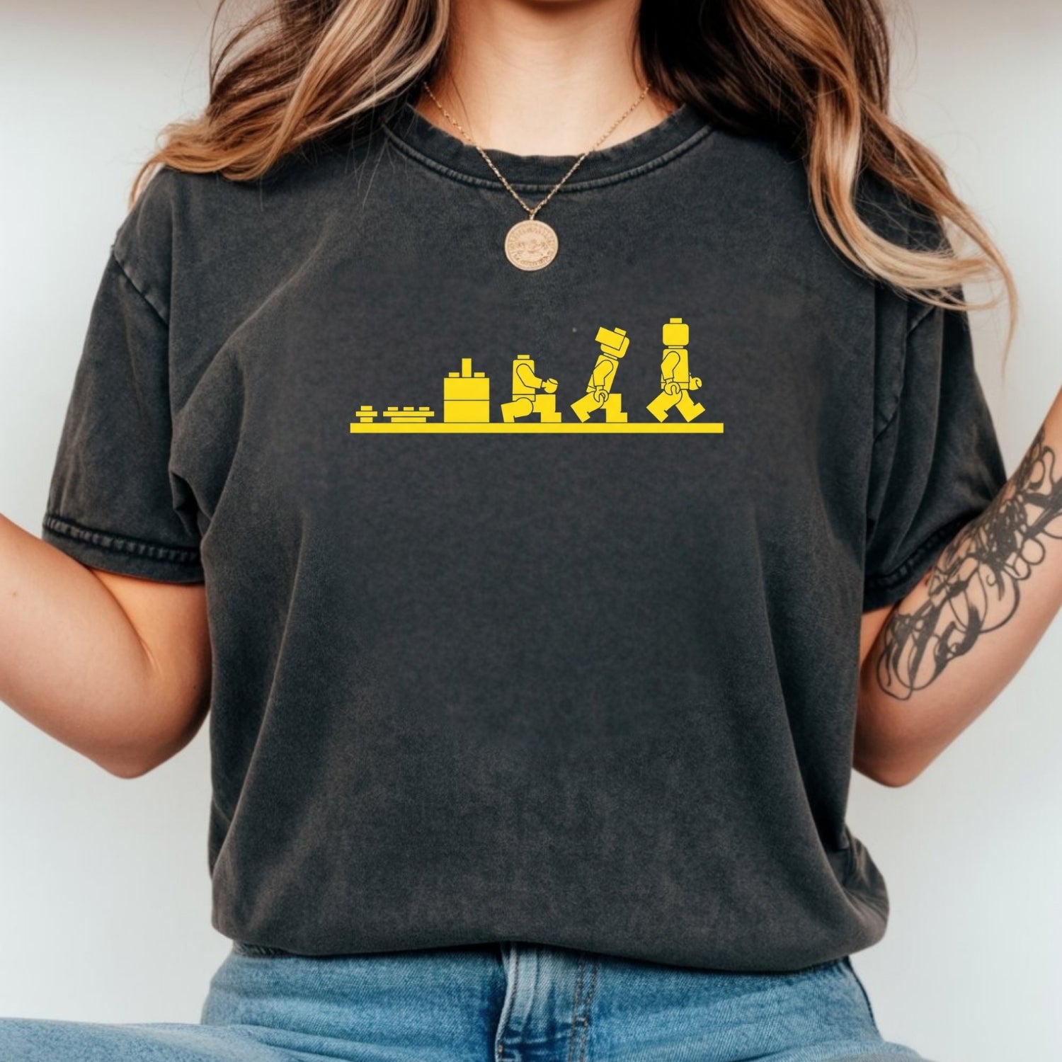 Bricks Evolution Shirt – Builder Humor Unisex Tee for Brick Fans