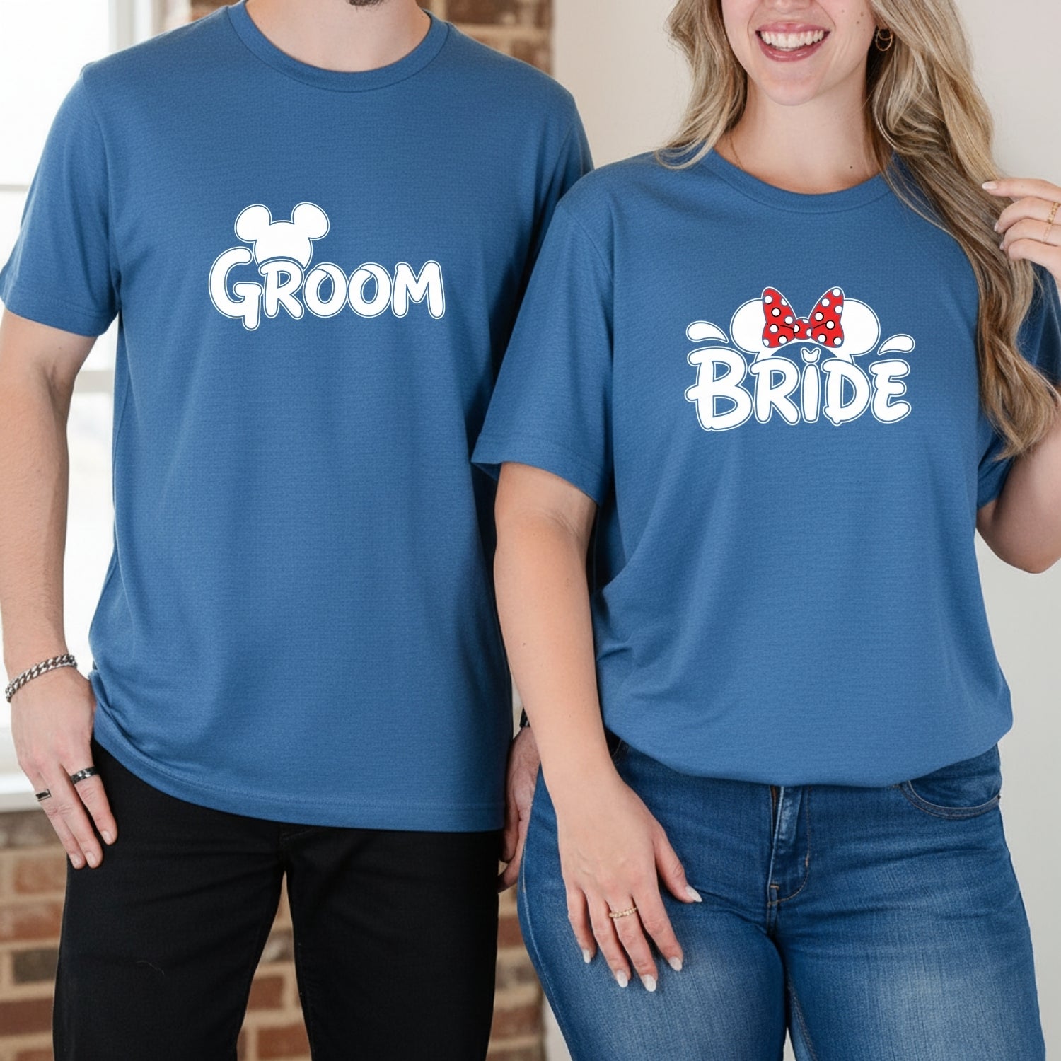 Bride and Groom Matching T-Shirts For Couples