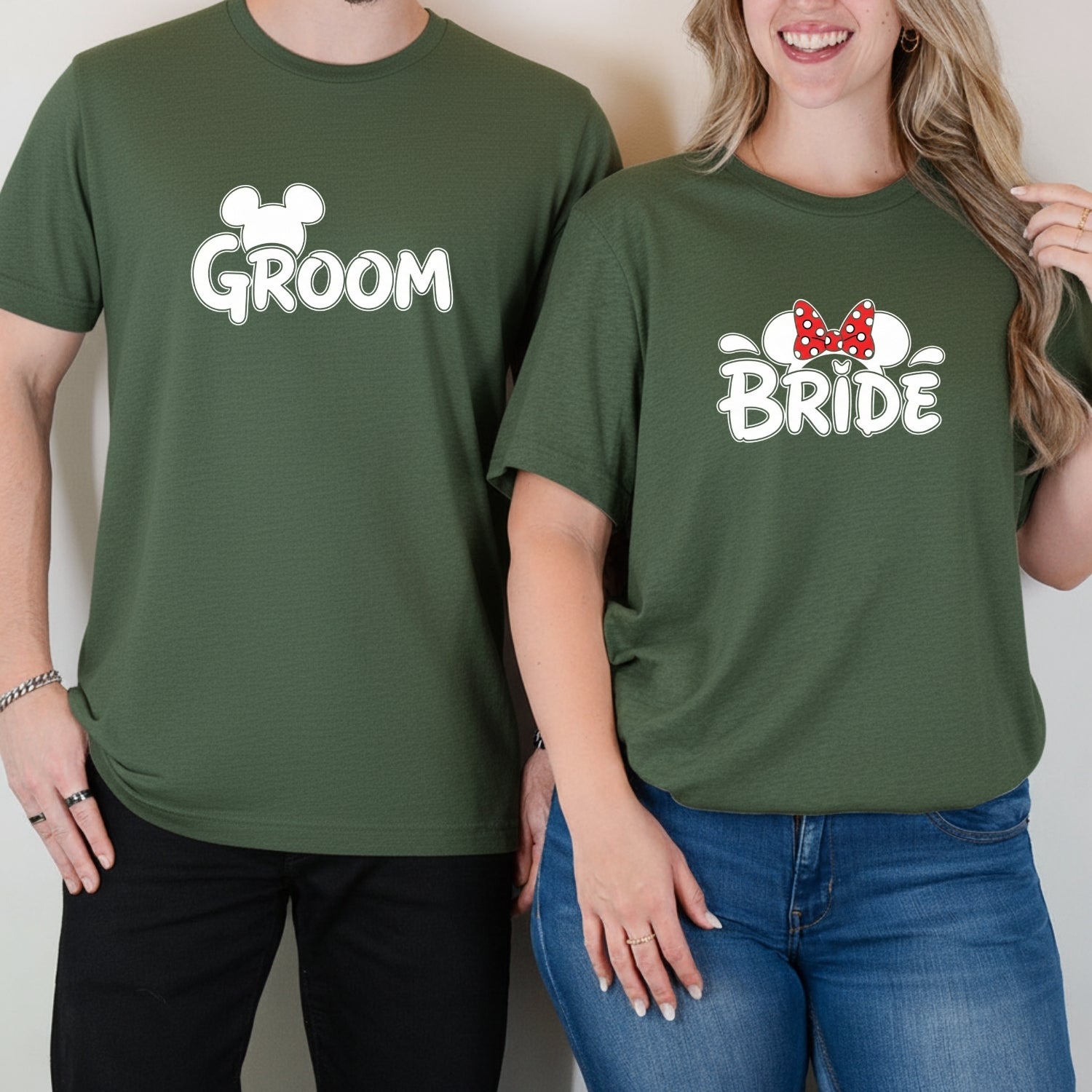 Bride and Groom Matching T-Shirts For Couples