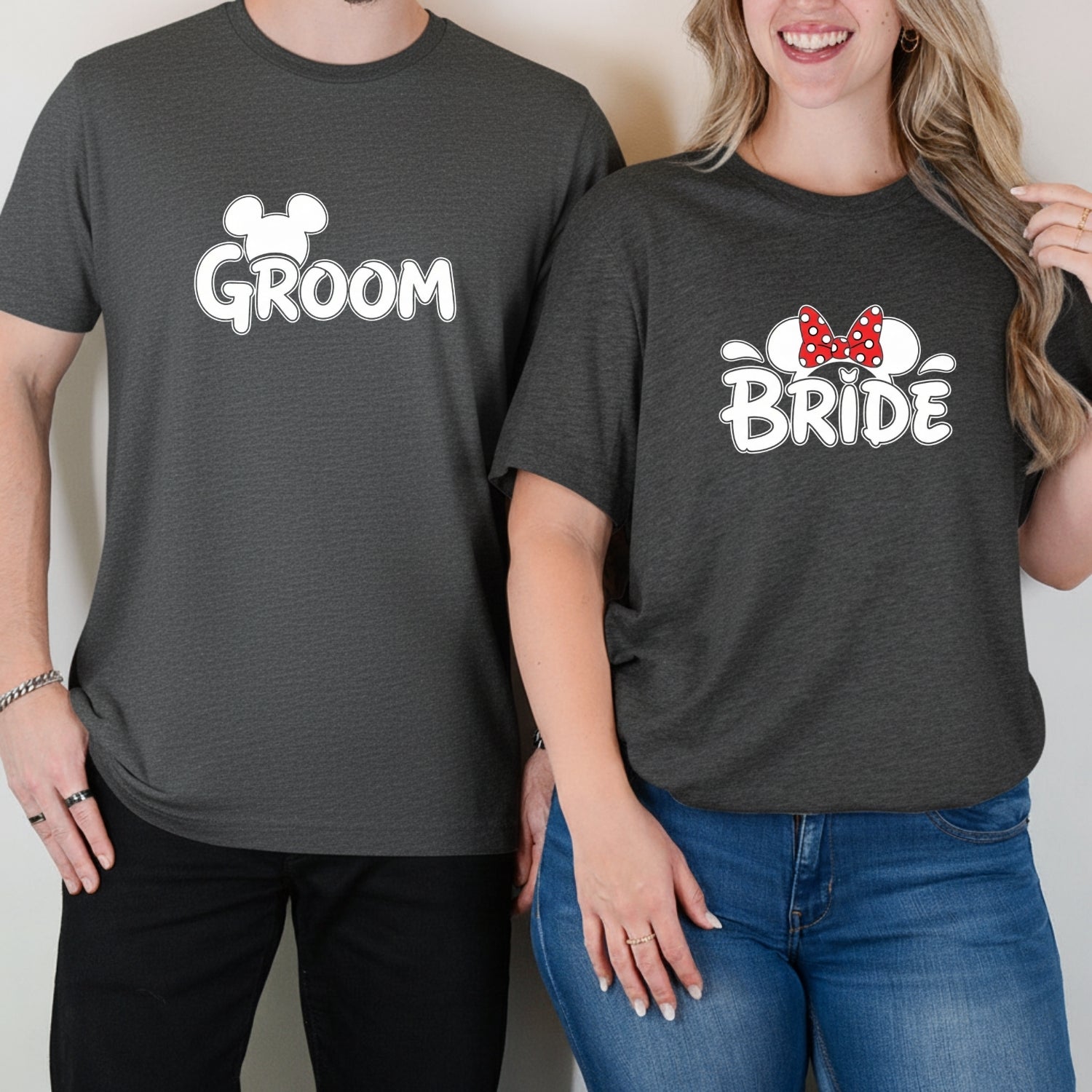 Bride and Groom Matching T-Shirts For Couples