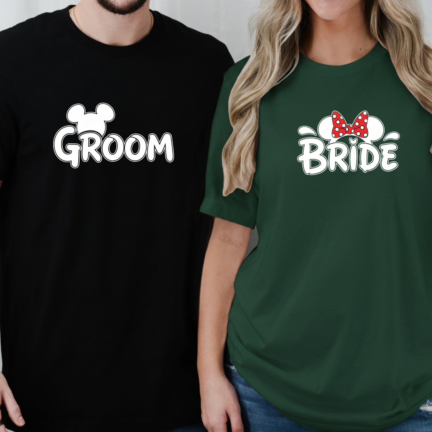 Bride and Groom Matching T-Shirts For Couples