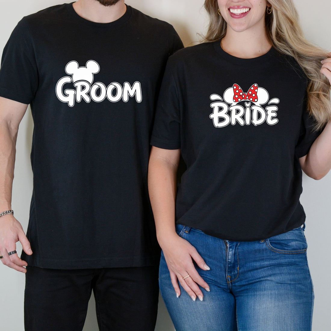 Bride and Groom Matching T-Shirts For Couples