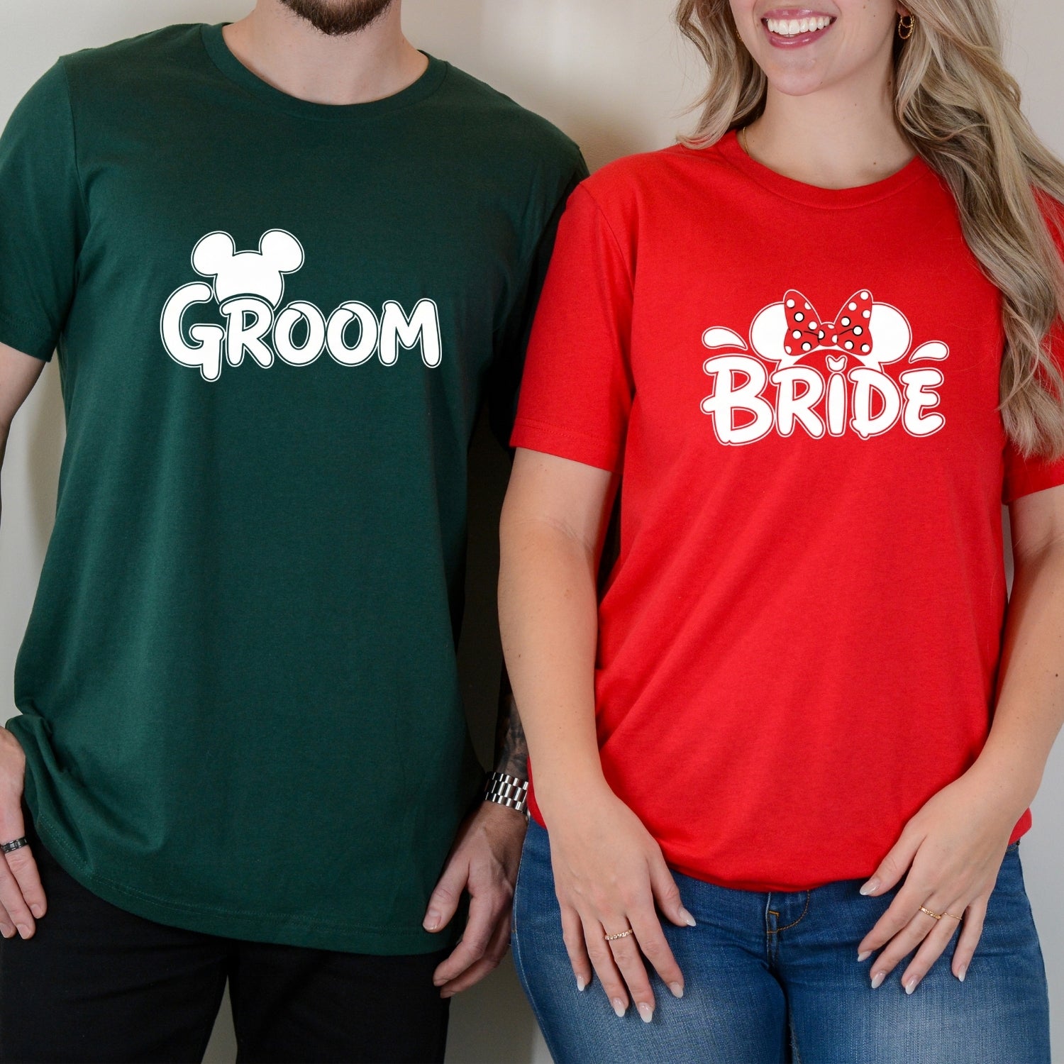Bride and Groom Matching T-Shirts For Couples
