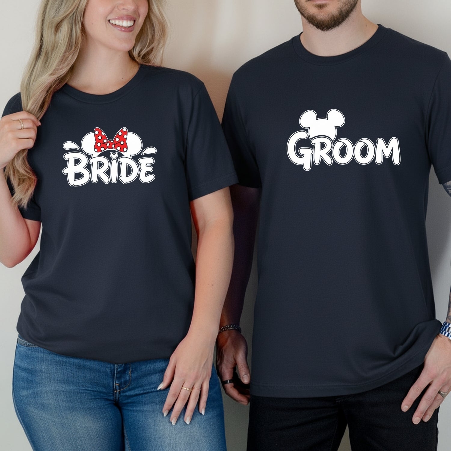 Bride and Groom Matching T-Shirts For Couples