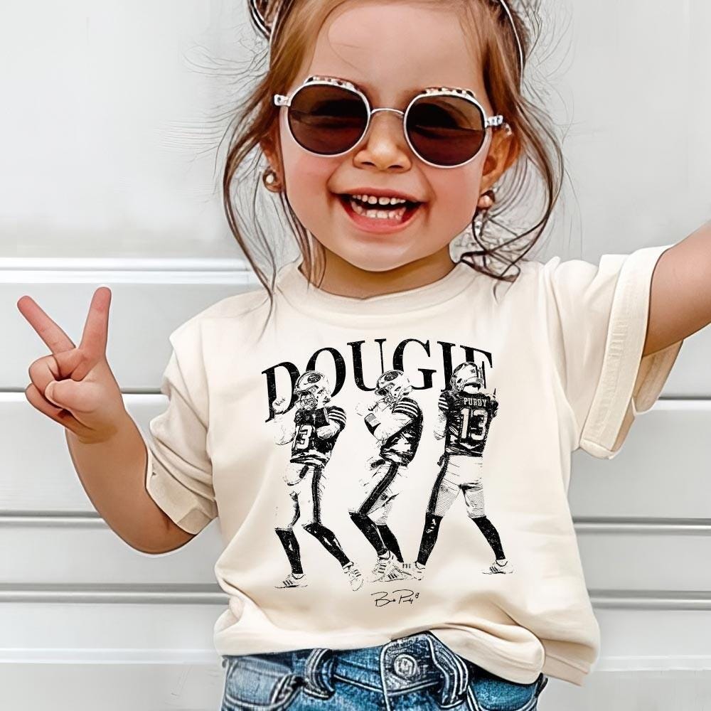 Dougie Dance Football Graphic T-Shirt - Game Day Fan Tee