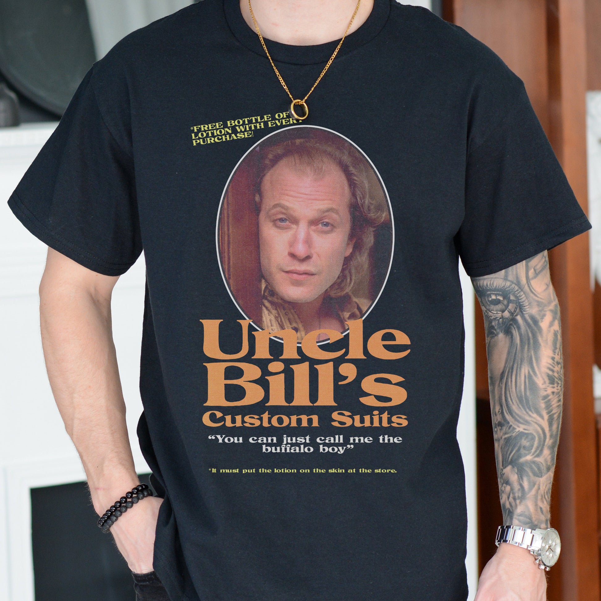 Vintage Buffalo Bill Graphic Tee – Funny Uncle Bill’s Shirt Inspired by Silence of the Lambs