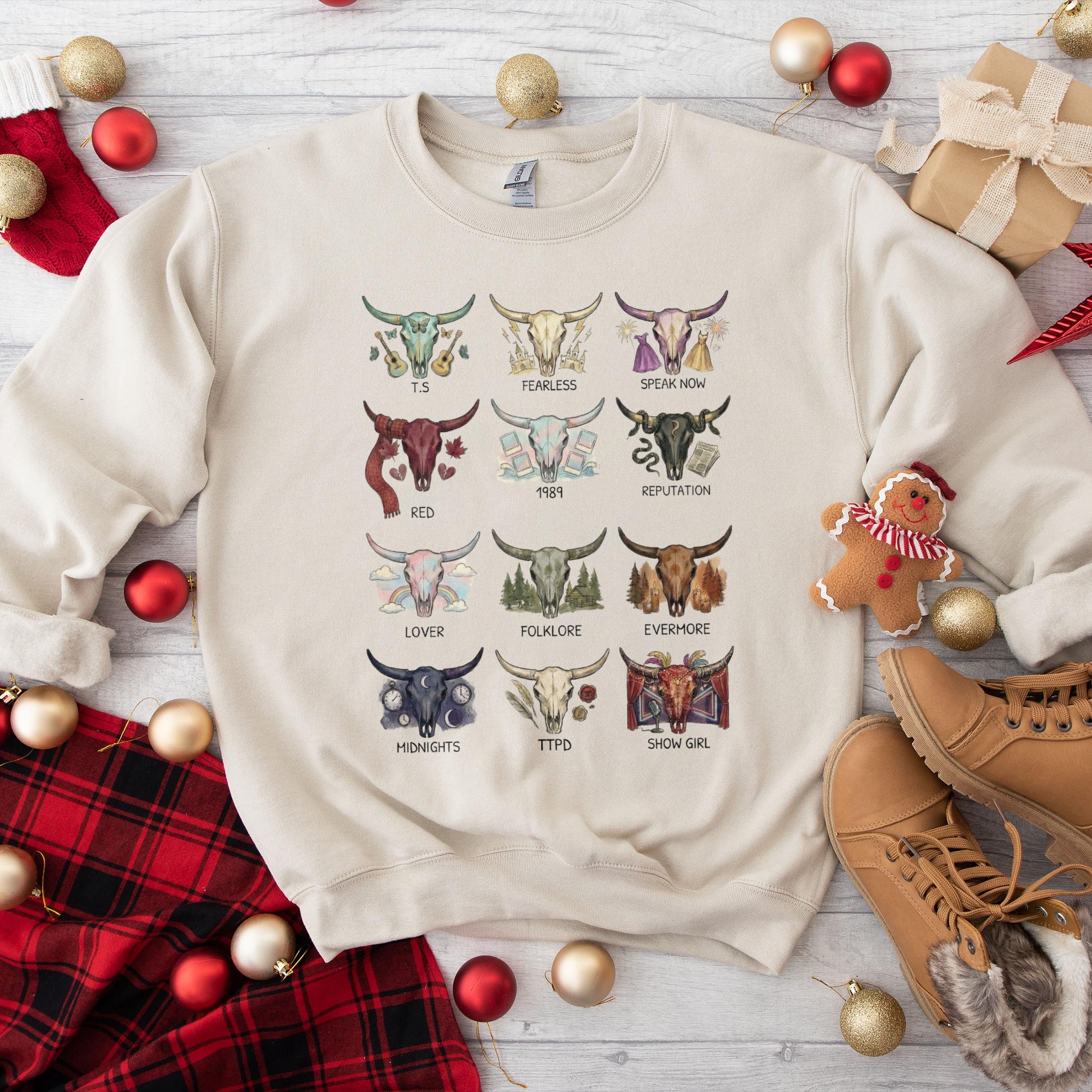 Bull Head Album Cover Sweatshirt – Trendy Graphic Crewneck