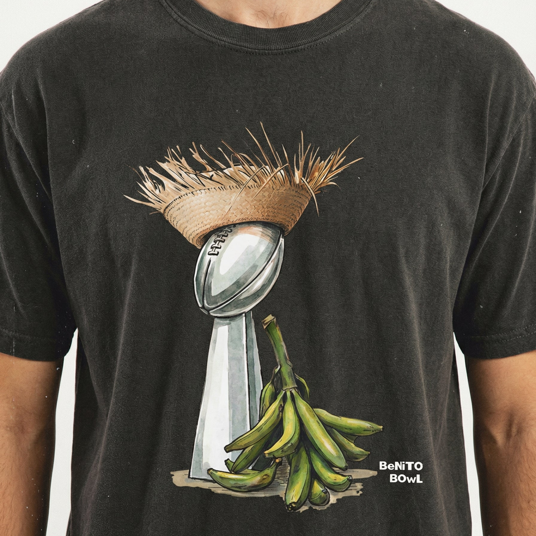Bunny Bowl Football Shirt – Puerto Rico Pava & Plantain Inspired Graphic Tee