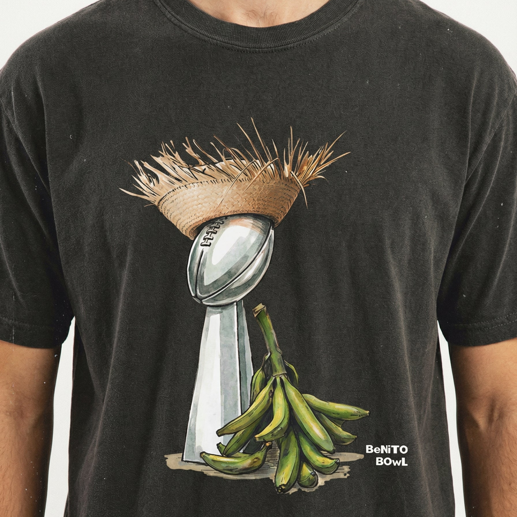 Bunny Bowl Football Shirt – Puerto Rico Pava & Plantain Inspired Graphic Tee