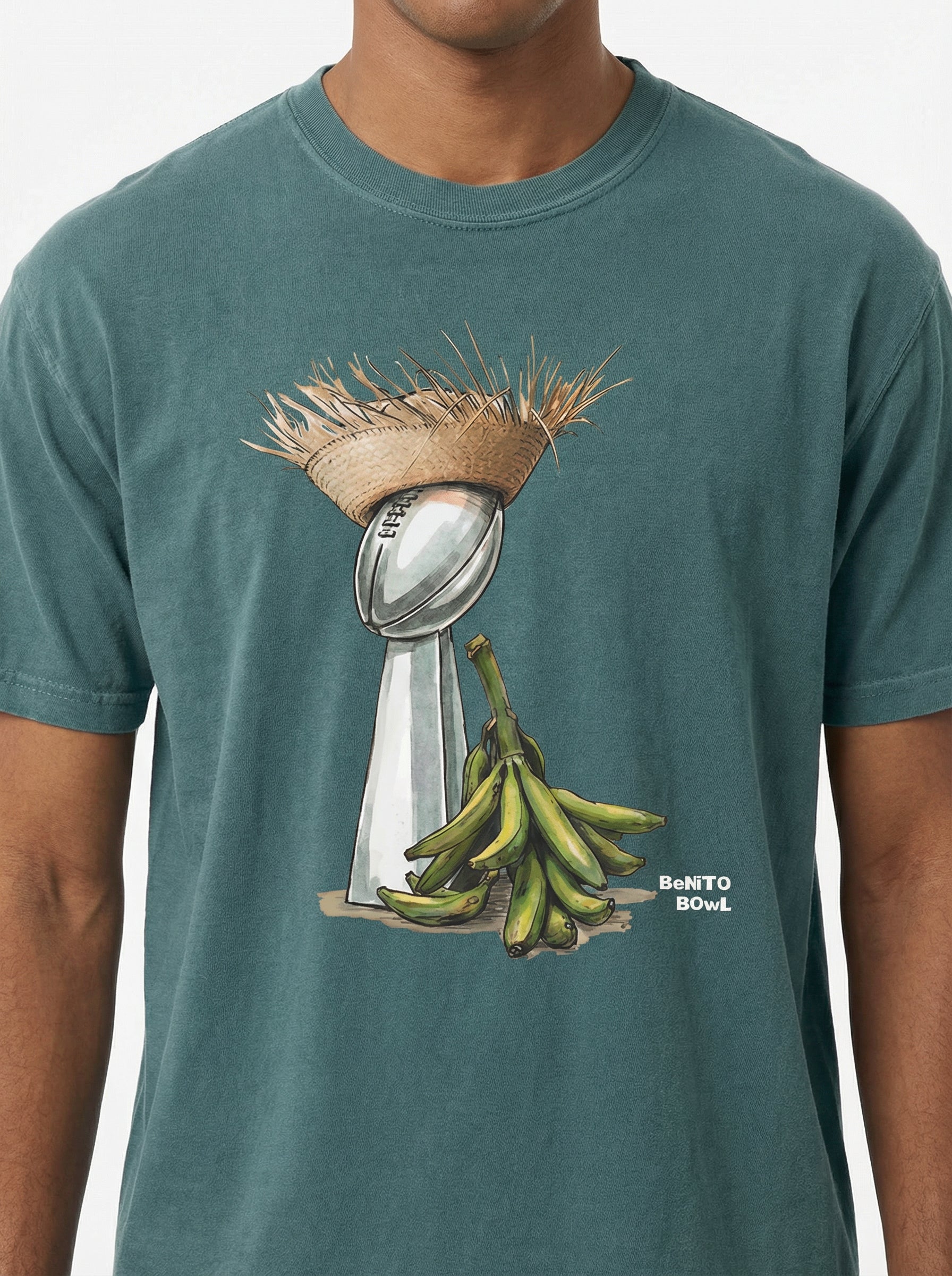 Bunny Bowl Football Shirt – Puerto Rico Pava & Plantain Inspired Graphic Tee