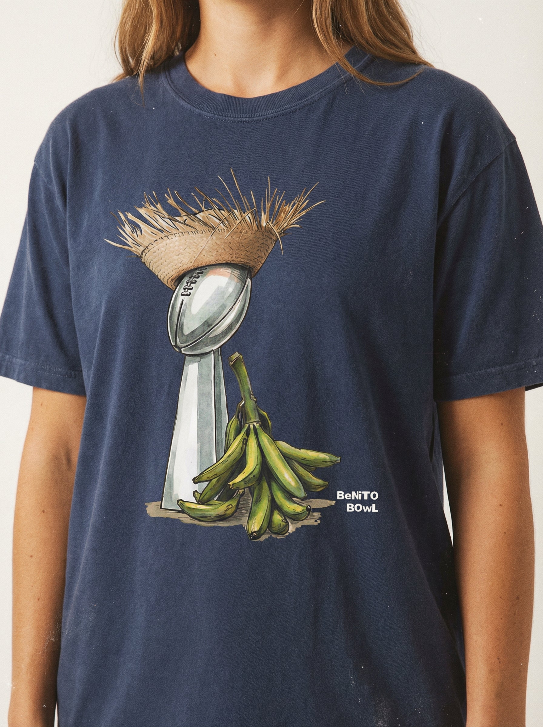 Bunny Bowl Football Shirt – Puerto Rico Pava & Plantain Inspired Graphic Tee