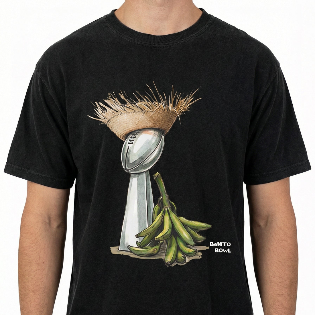 Bunny Bowl Football Shirt – Puerto Rico Pava & Plantain Inspired Graphic Tee