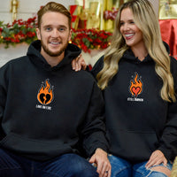 Burning Love Matching Hoodies For Couples