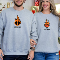 Burning Love Matching Hoodies For Couples
