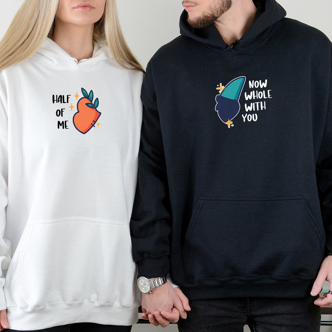 Butterfly Heart Wings Matching Hoodies For Couples