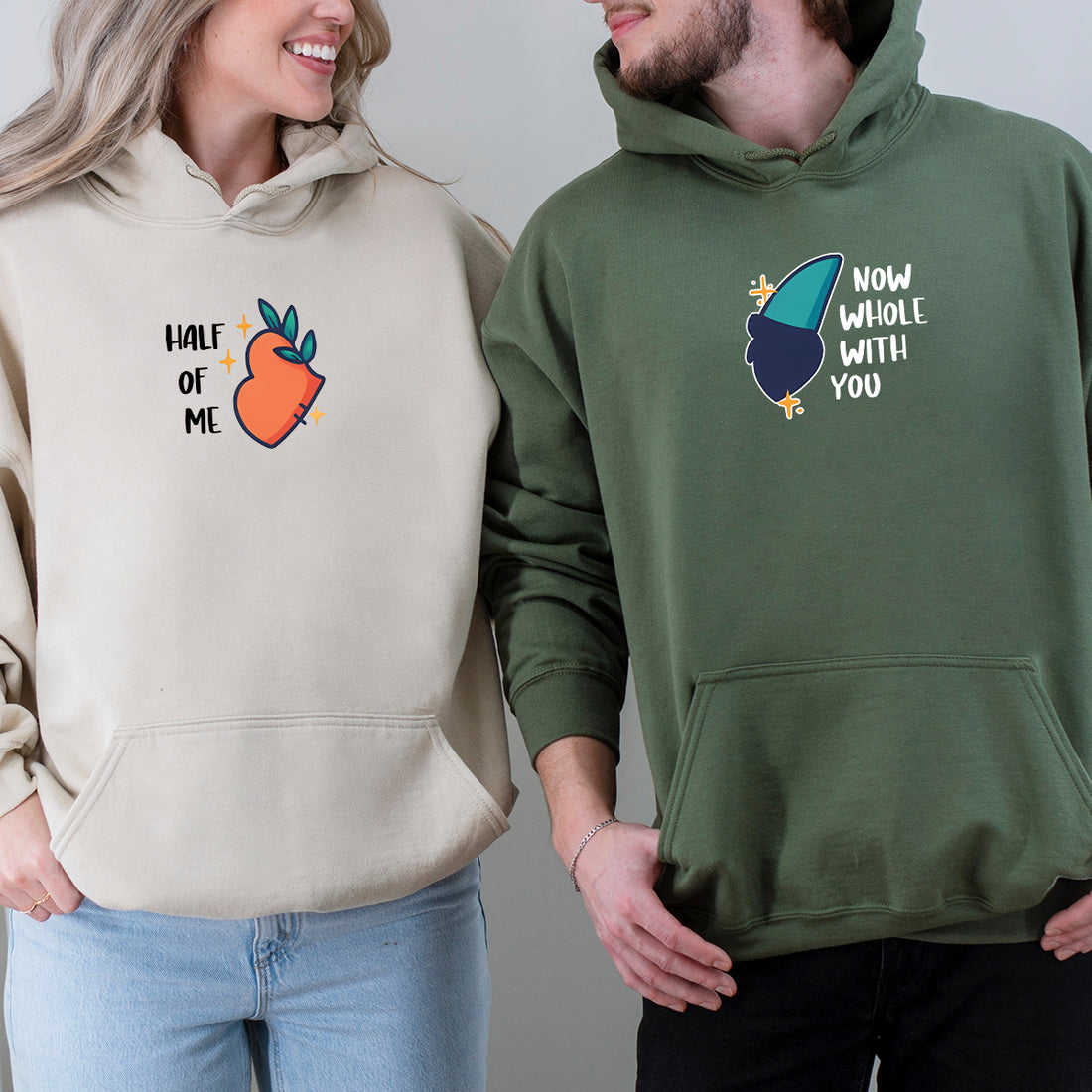 Butterfly Heart Wings Matching Hoodies For Couples