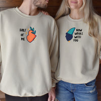 Butterfly Heart Wings Matching Hoodies For Couples