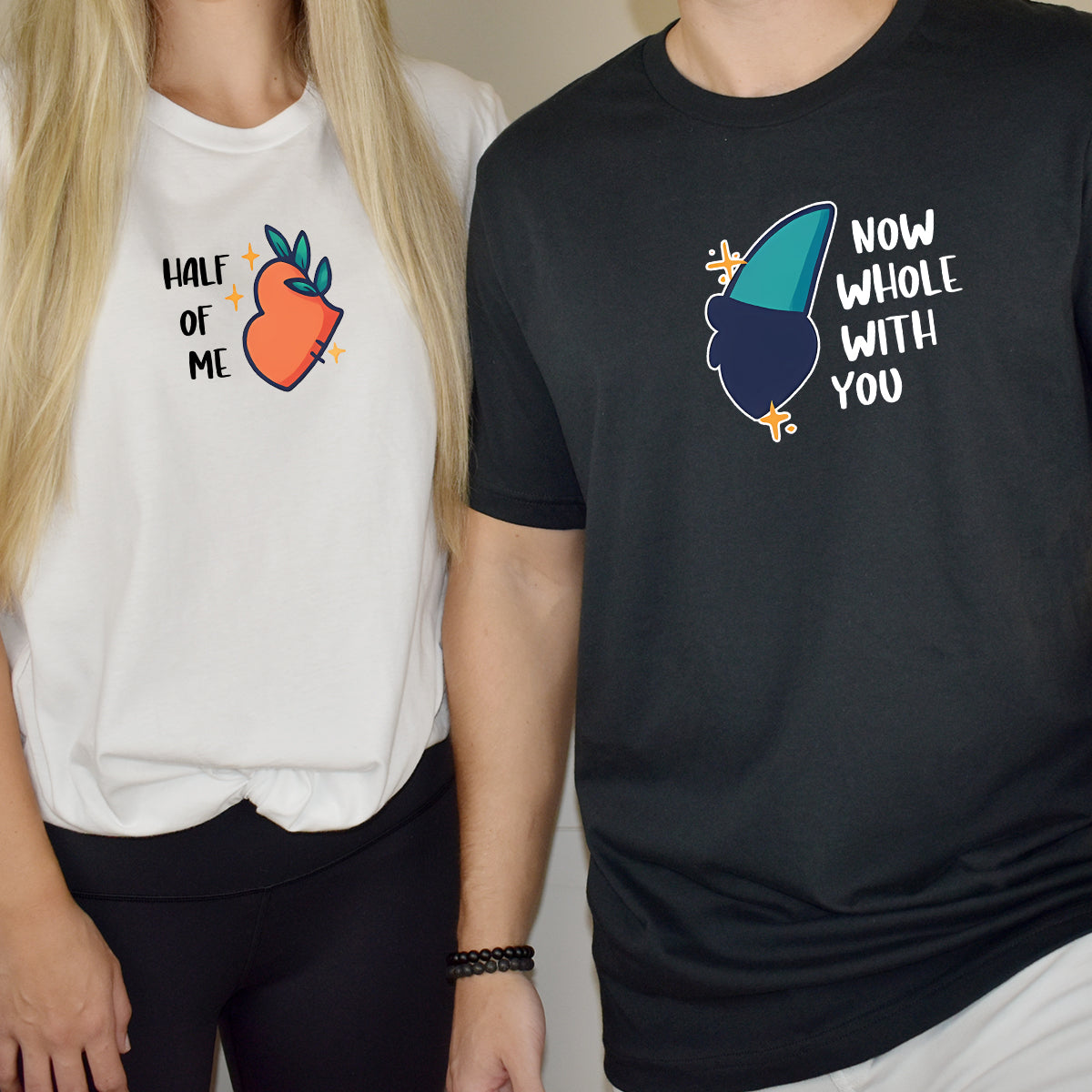 Butterfly Heart Wings Matching T-Shirts For Couples