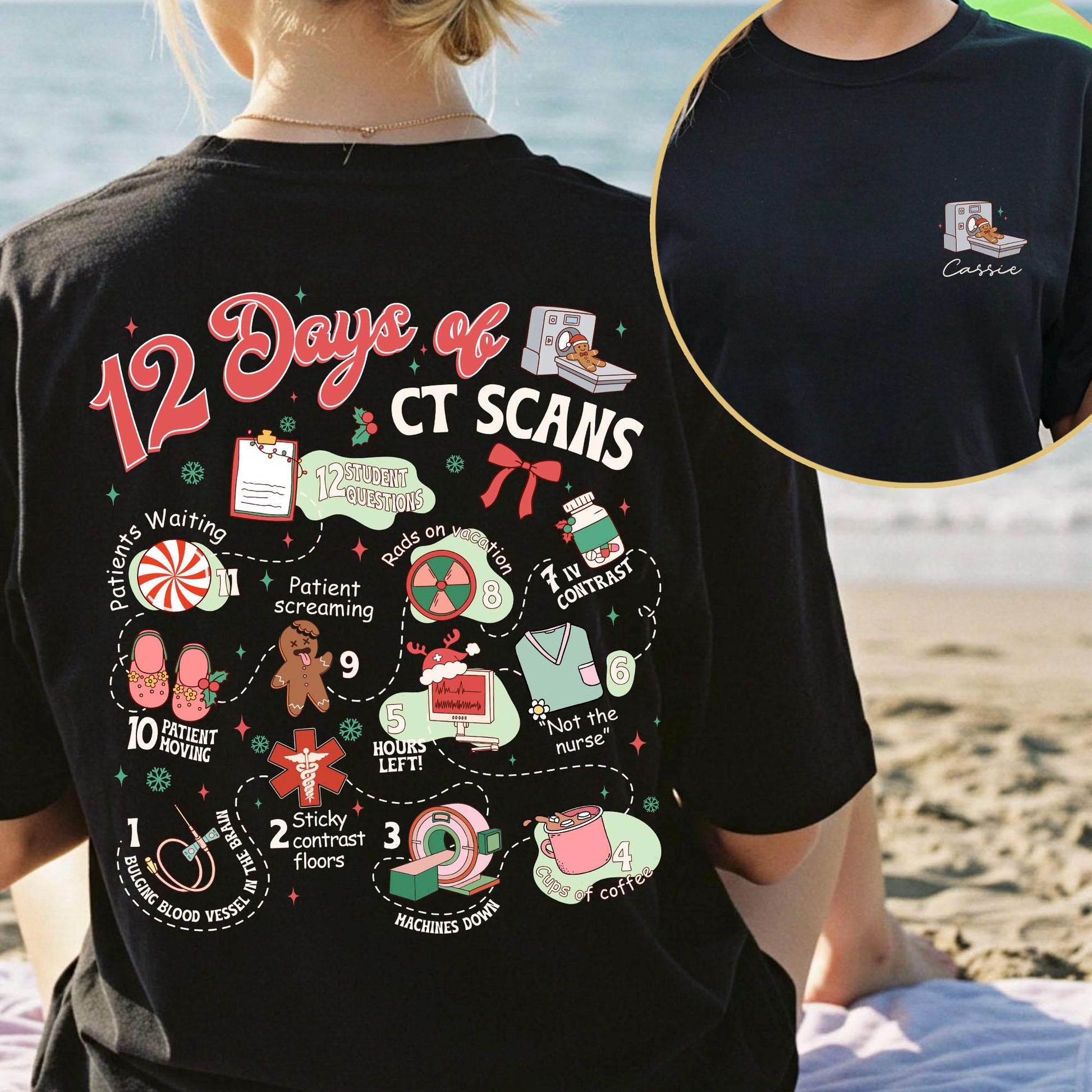 CT Scans Christmas Sweatshirt – 12 Days of CT Scans Radiology Shirt
