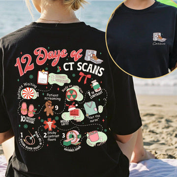 CT Scans Christmas Sweatshirt – 12 Days of CT Scans Radiology Shirt