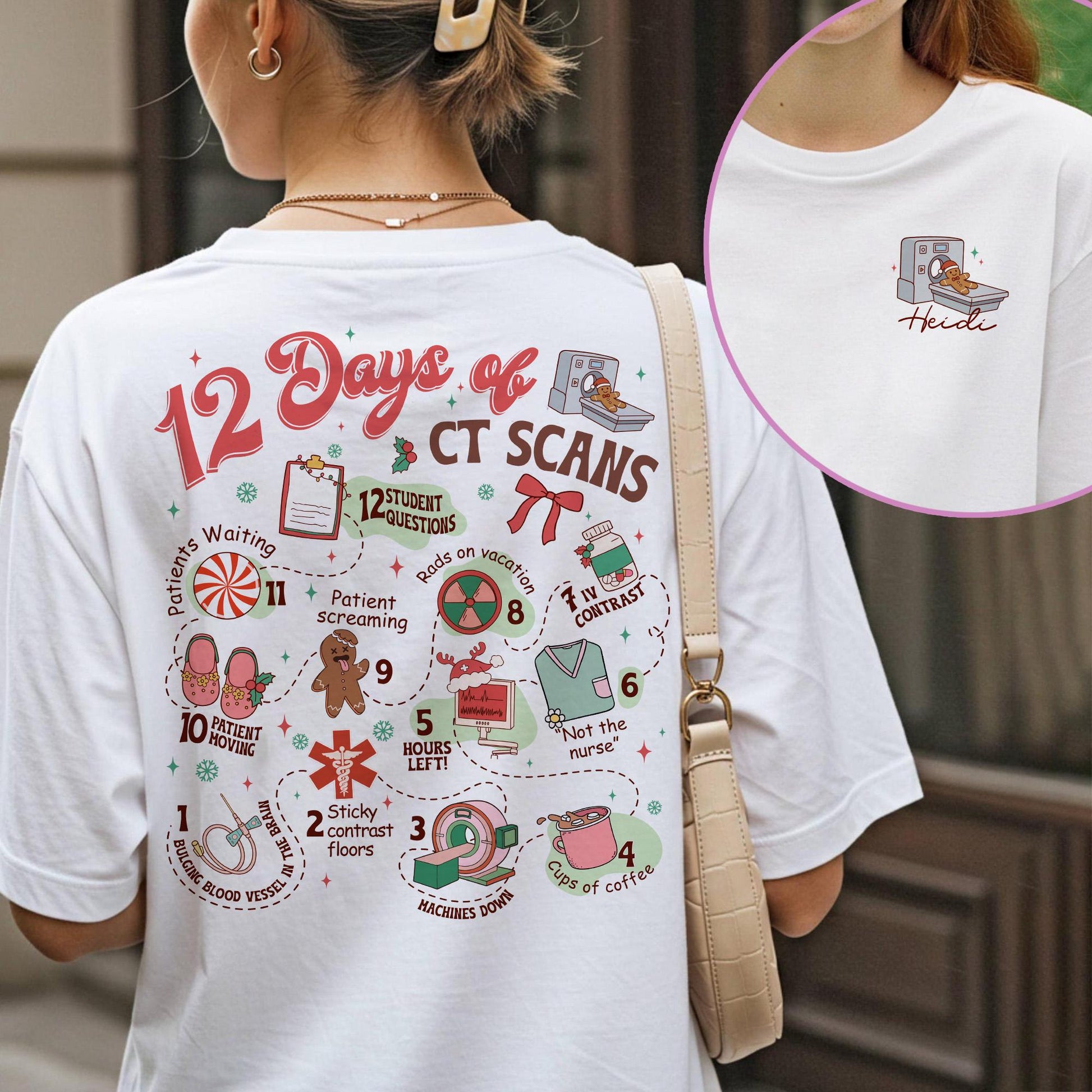 CT Scans Christmas Sweatshirt – 12 Days of CT Scans Radiology Shirt