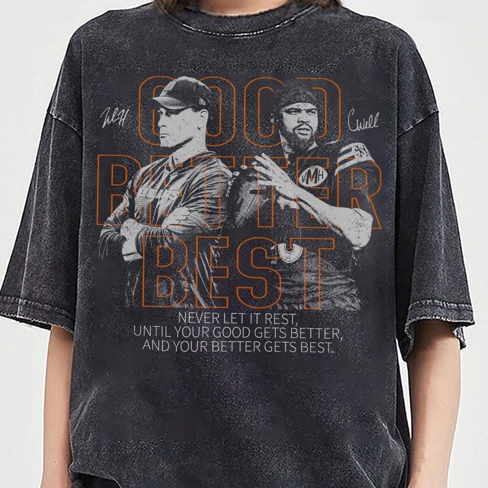 Caleb Williams x Ben Johnson Football Shirt – Chicago Football Graphic Tee